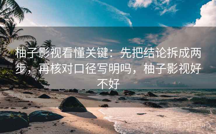 柚子影视看懂关键：先把结论拆成两步，再核对口径写明吗，柚子影视好不好