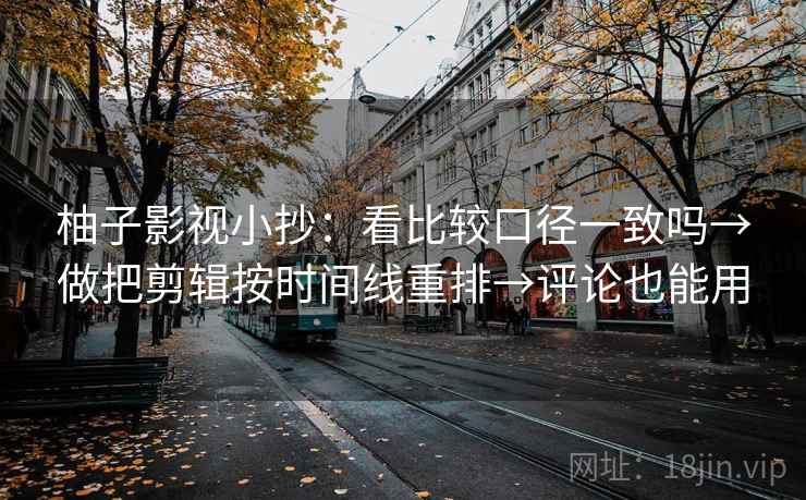 柚子影视小抄：看比较口径一致吗→做把剪辑按时间线重排→评论也能用